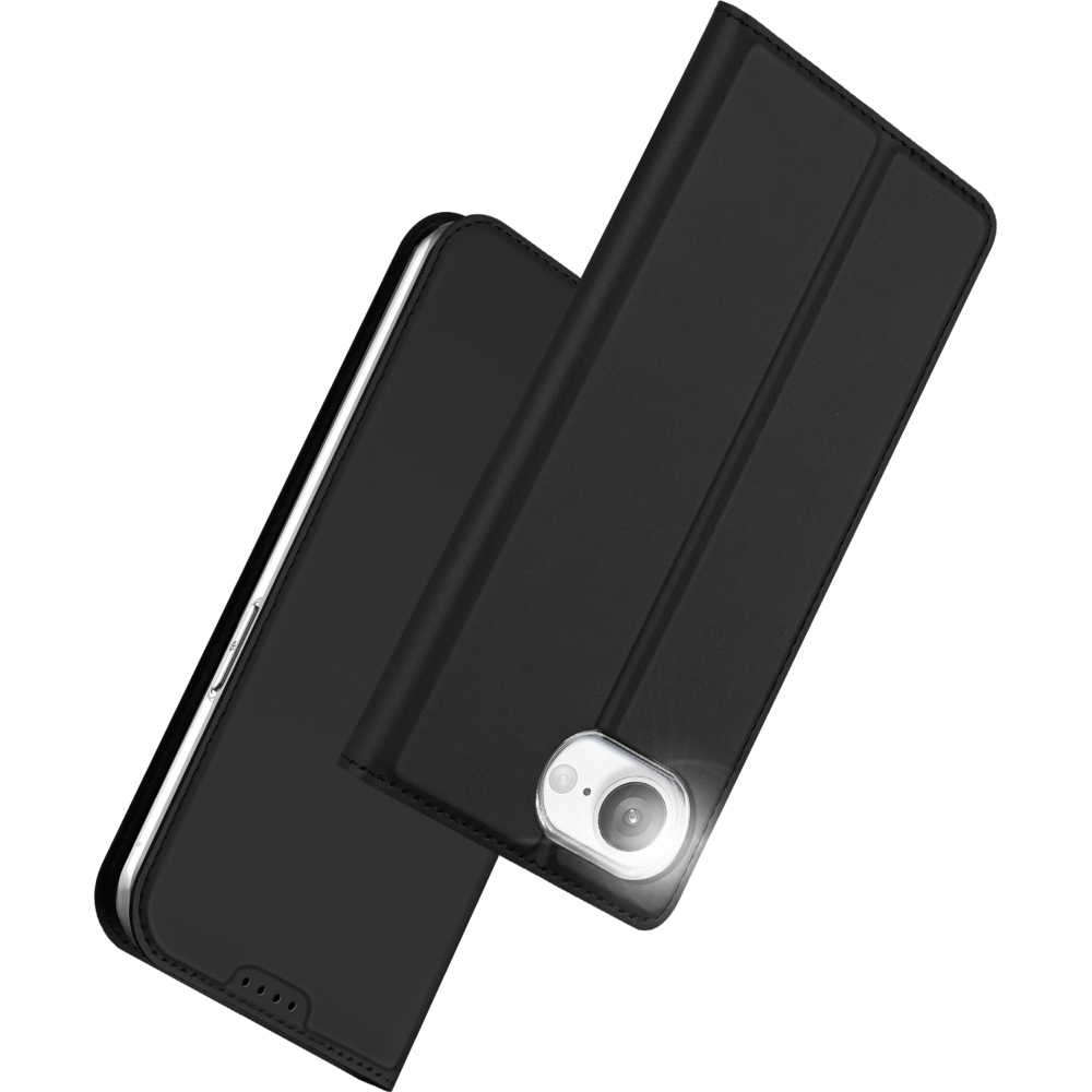 Etui z klapką Dux Ducis Skin Pro do iPhone 17e / 16e, czarne